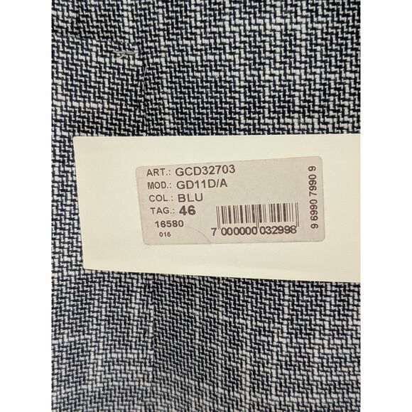 NWT Ettore Ravelli Blazer Suit Jacket Slate Blue Size 36 Cotton Italy Sport Coat - Picture 7 of 10